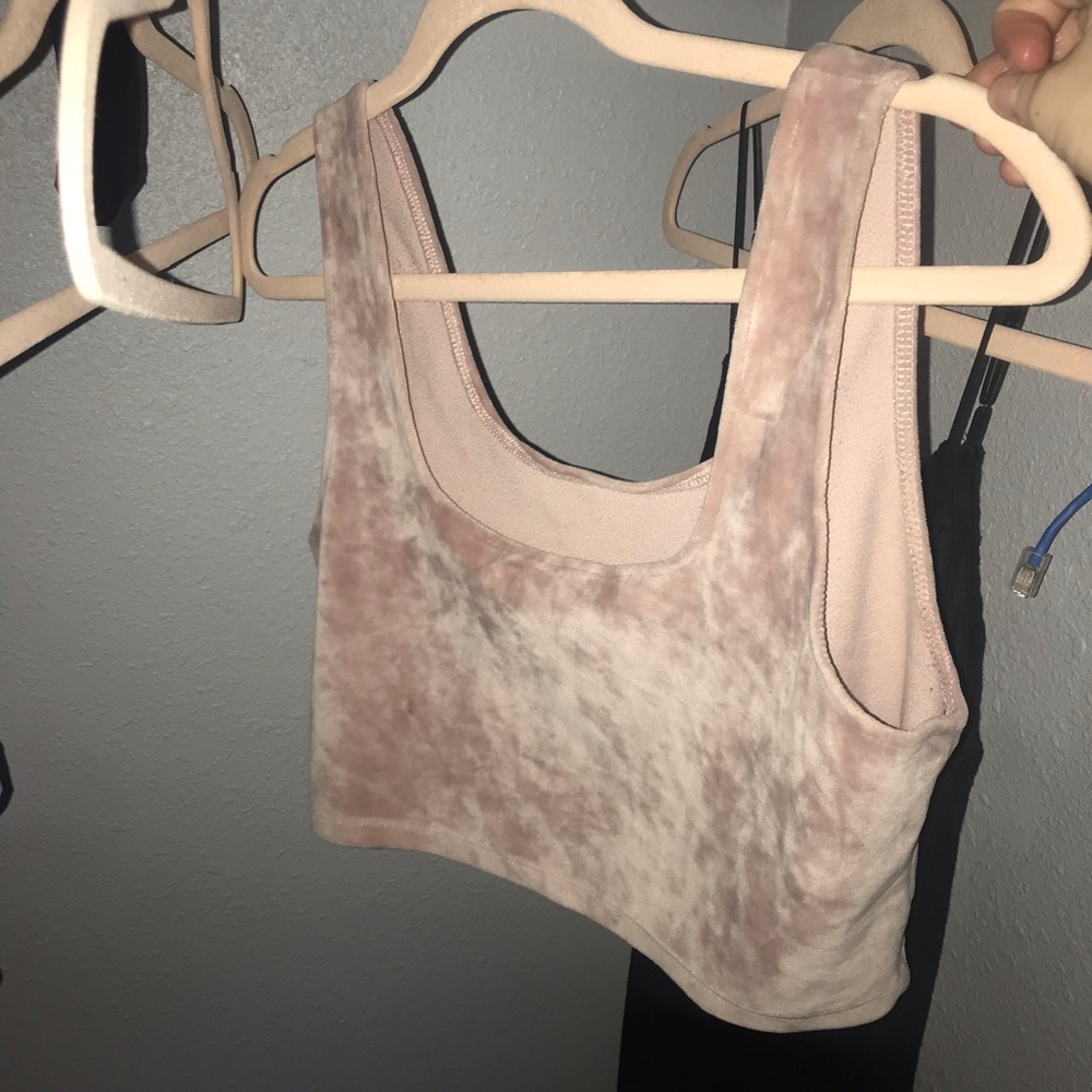 Velvet crop top